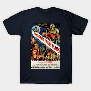 Classic Science Fiction Movie Poster - Invaders From Mars T-Shirt